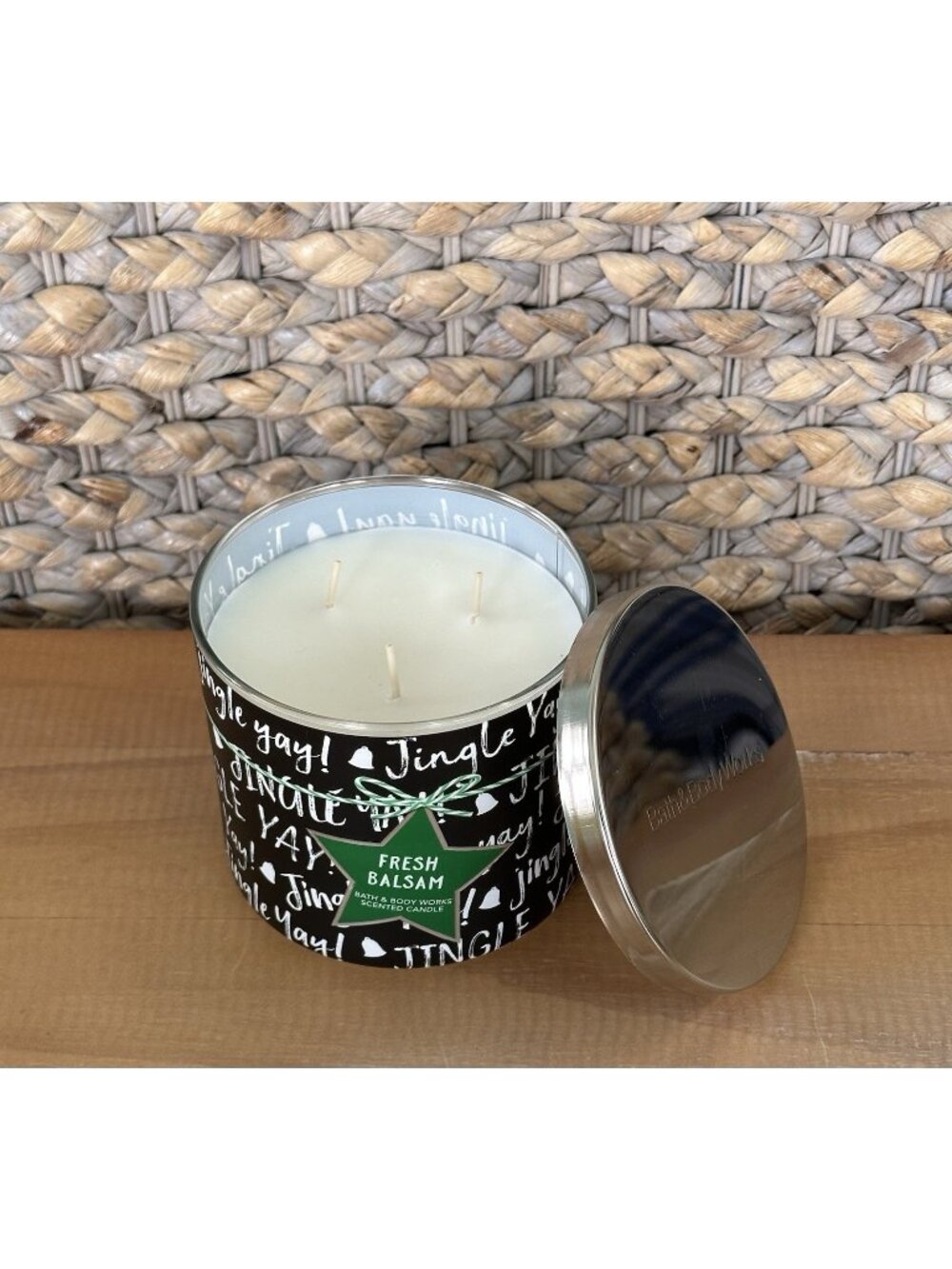 NEW Bath & Body Works Fresh Balsam 3-Wick Candle 14.5 oz Christmas Winter